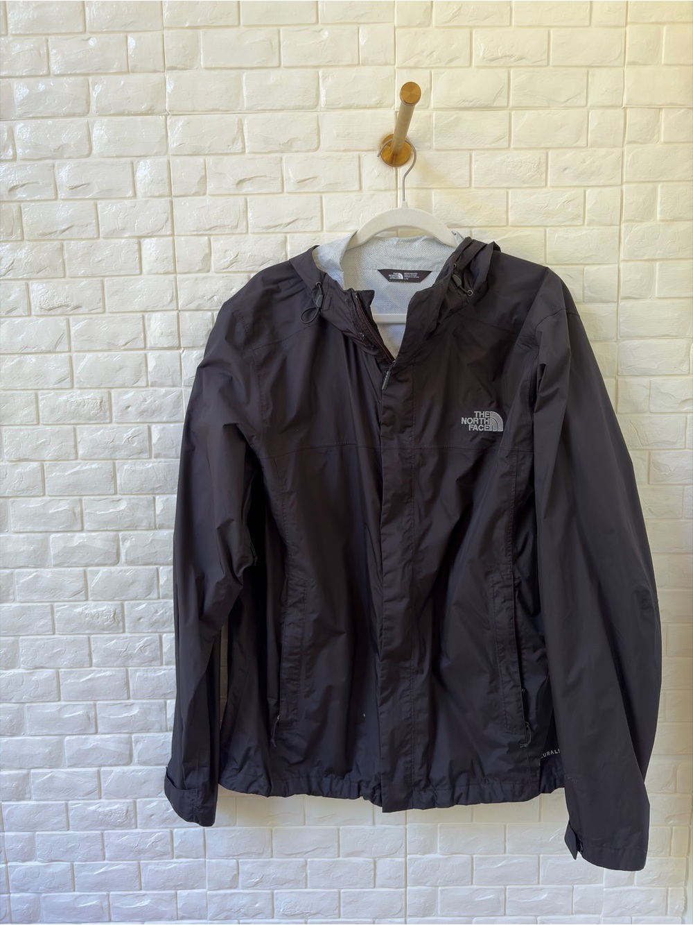 The North Face Black Hooded Rain Jacket